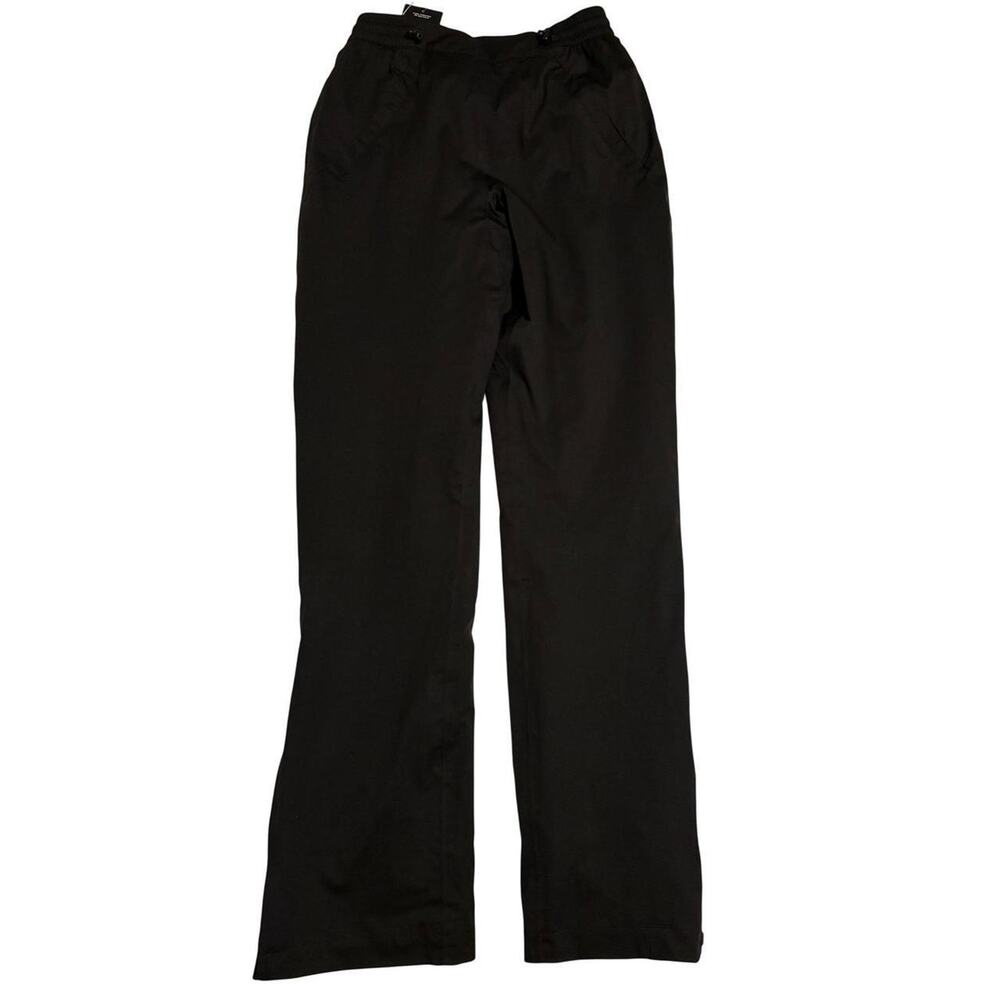 NWT Walter Hagen Performance Black Golf Track Pants XS Elastic Waist‎ Zipper Leg